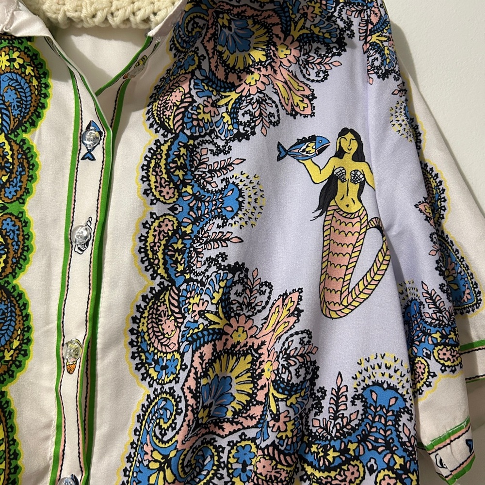 Colorful Paisley Print Midi Dress - Picture 6 of 11